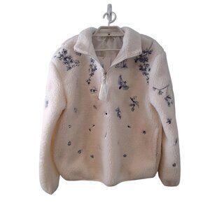 Yitai nwt Fine China sweatshirt womens XS Sherpa shirt